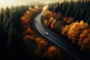 Overtaking and Passing Vehicle on Crest of Grade or Curve in Virginia