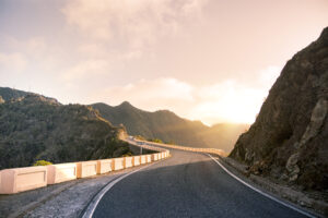 Passing a Vehicle at the Crest of a Grade on a Highway in Virginia